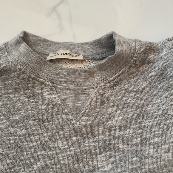 Ulla Johnson Gray Sweatshirt with Puff Balloon Sleeve - Picture 5 of 7